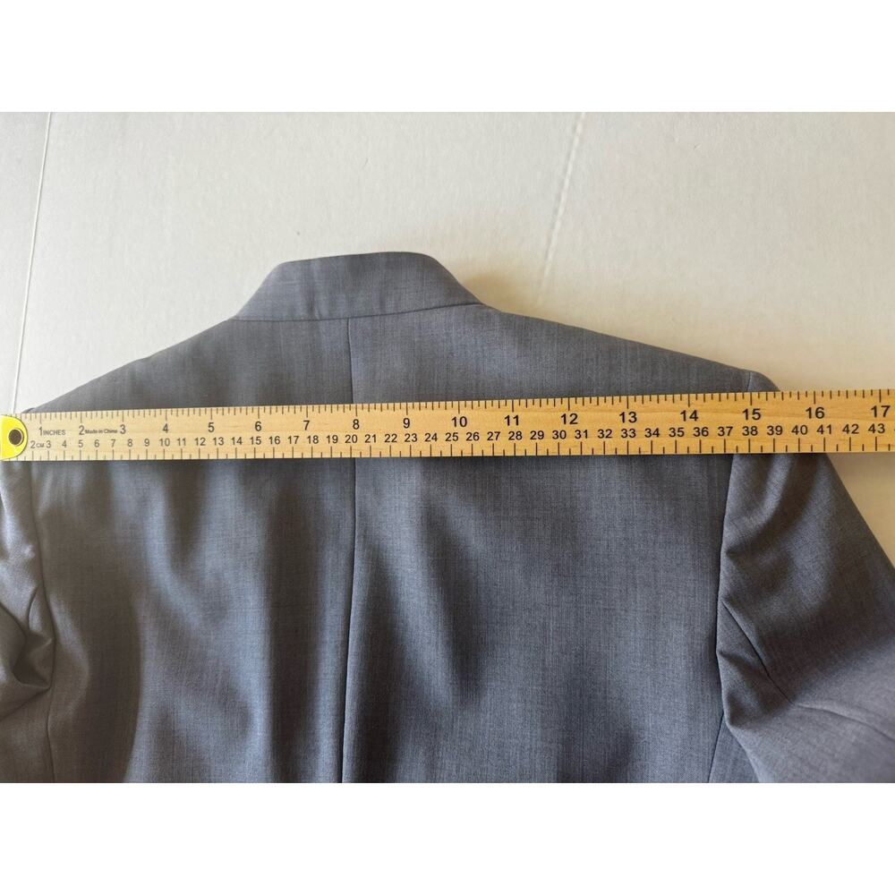 THEORY Lanai Tailor Edition 5 Wool Open Blazer Jacket Gray Women Size 6 Slim Fit - Picture 12 of 12